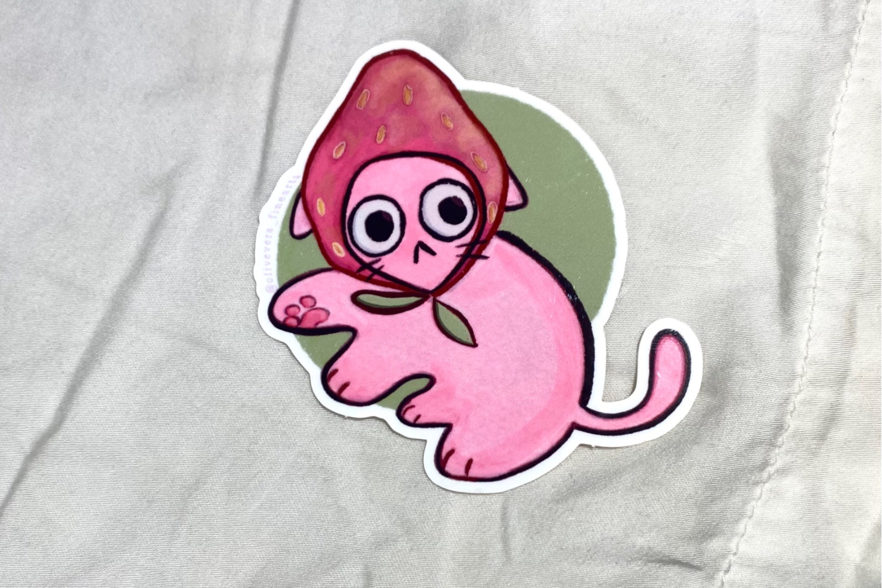 Strawberry Cat Sticker