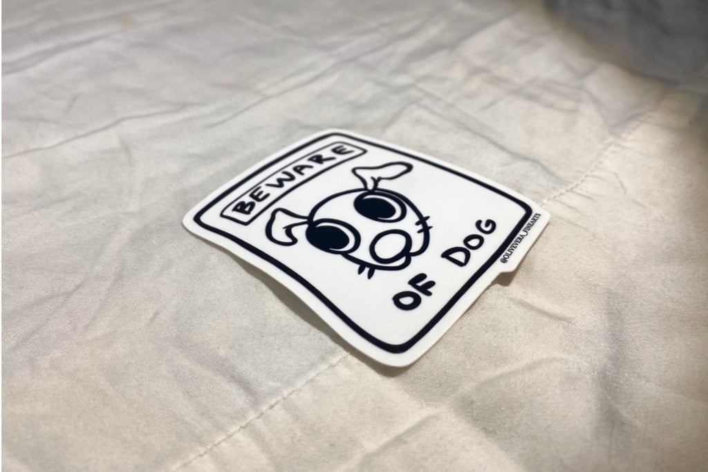 Beware of Dog Sticker