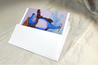 Blue Fox Greeting Card