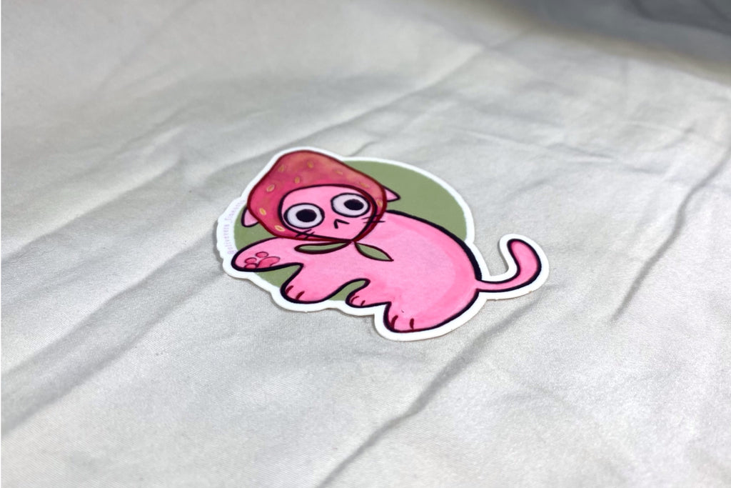 Strawberry Cat Sticker