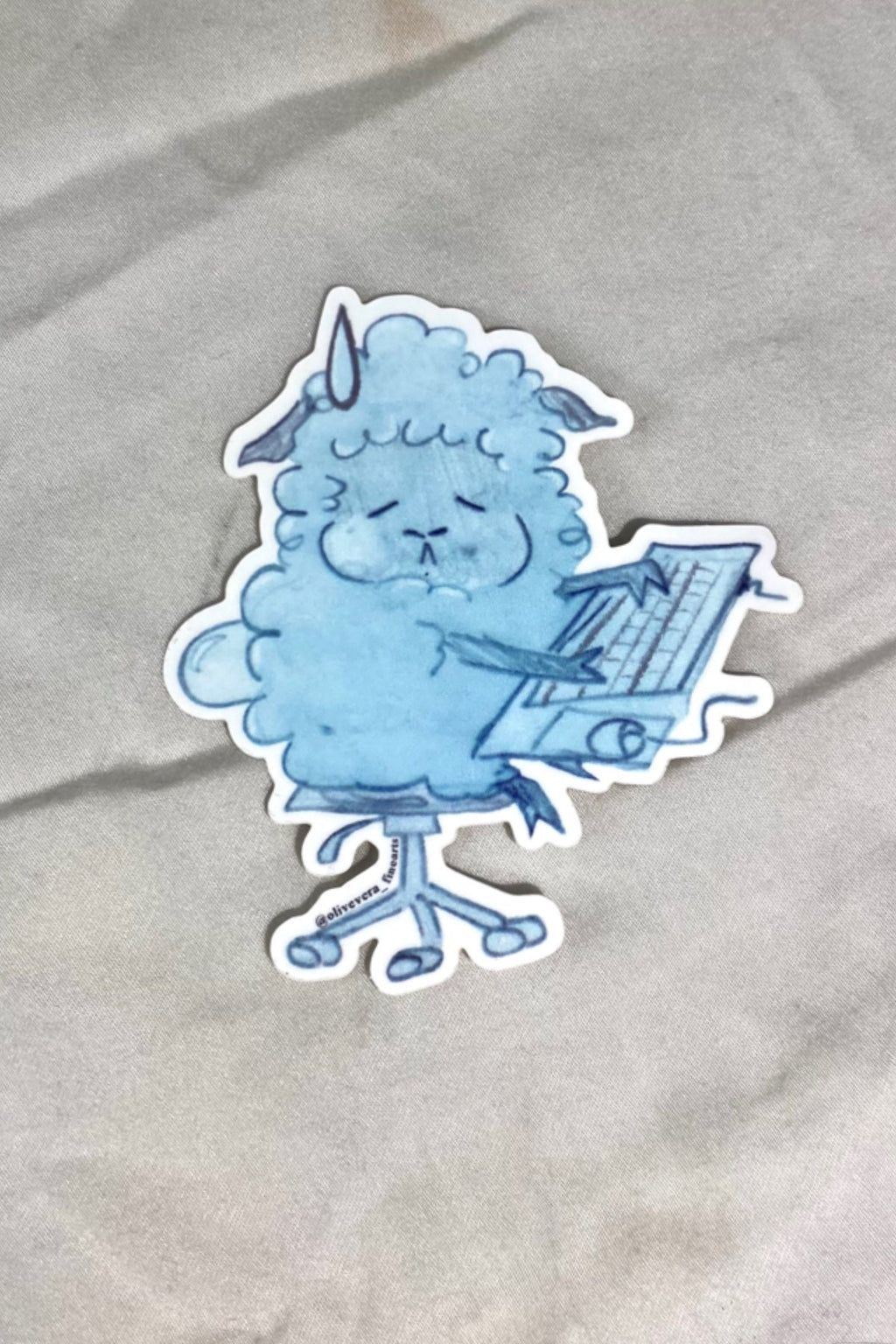 Stressin’ Sheep Sticker